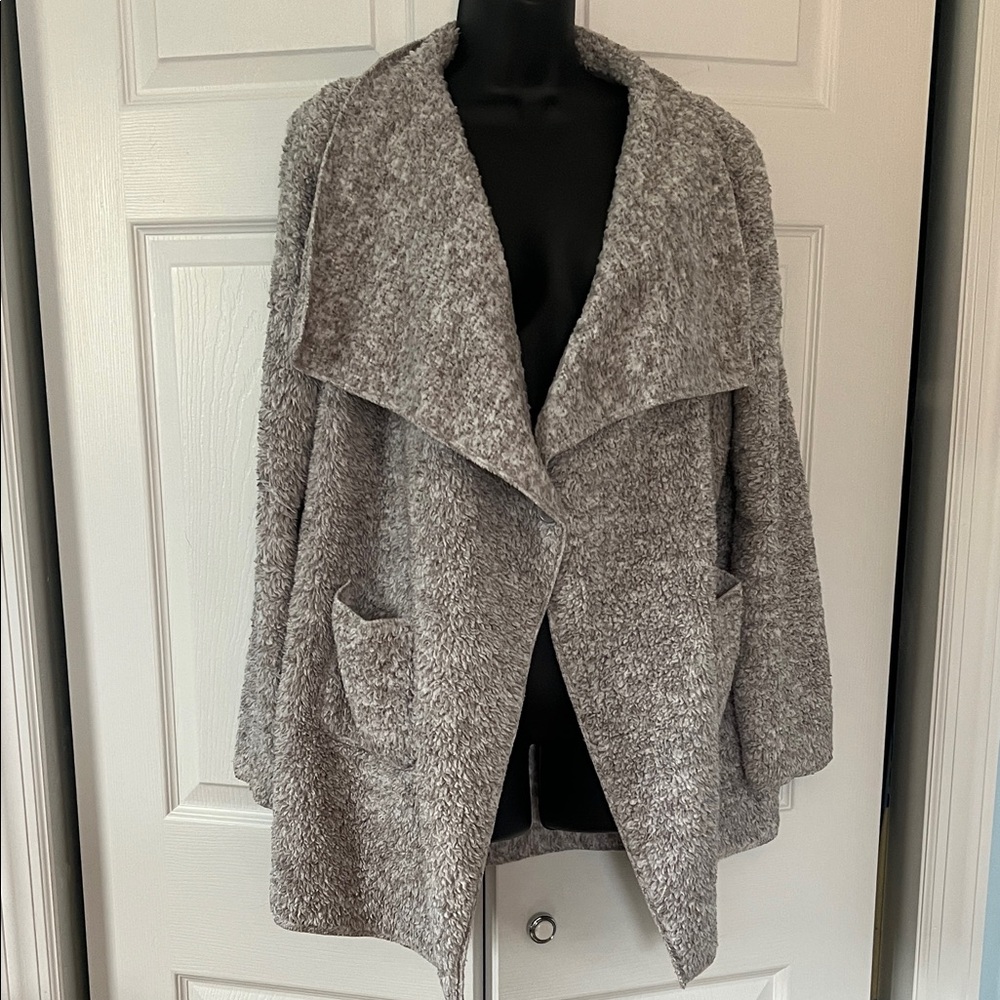 Soft Surroundings Heather Gray Shawl Cardigan